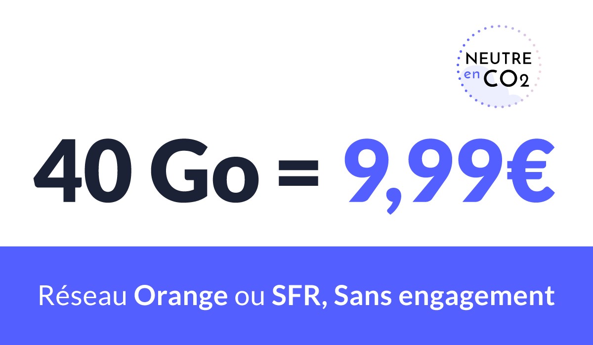 Bon plan sur SFR ou Orange : un forfait mobile ajustable jusqu’à 40 Go dès 4,99 € par mois !