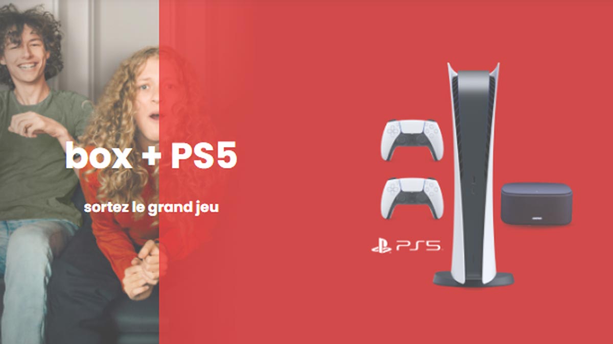 Bonne affaire du jour : La PlayStation 5 à prix préférentiel avec une BOX Internet SFR  !