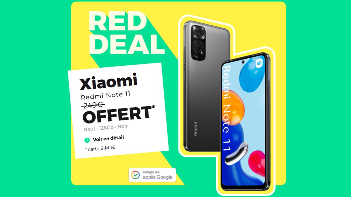 Bonne affaire : le Smartphone Xiaomi Redmi Note 11 offert avec ce forfait mobile !