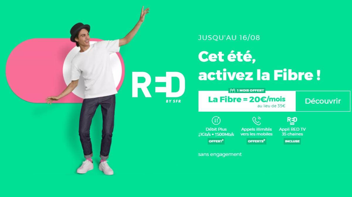 Bonne nouvelle ! La box de RED baisse de prix et le mois offert revient