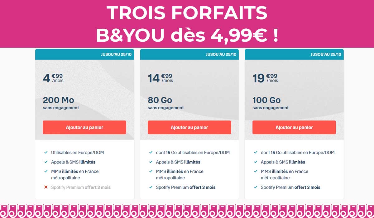 Bouygues Telecom change les promotions sur ses forfaits mobiles !