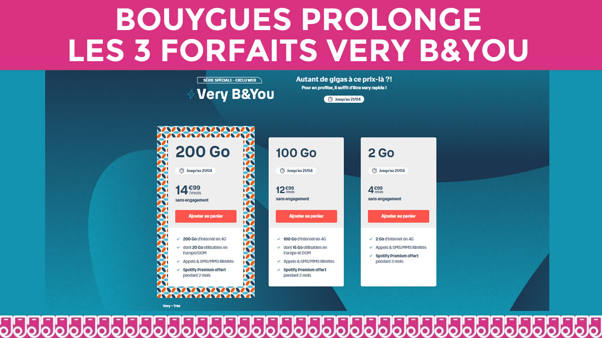 Bouygues joue les prolongations avec ses promos B&You !