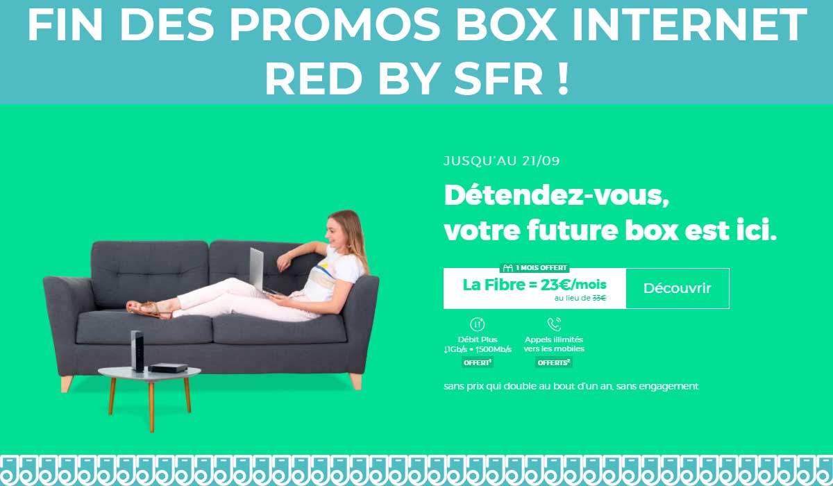 Box internet sans engagement : l'offre internet de RED by SFR s'arrête à minuit !