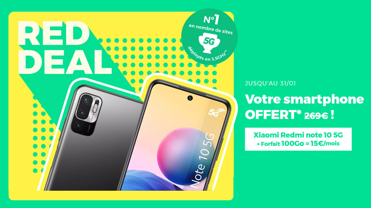C'est bientôt la fin du RED DEAL avec un smartphone XIAOMI OFFERT : profitez-en encore aujourd'hui !