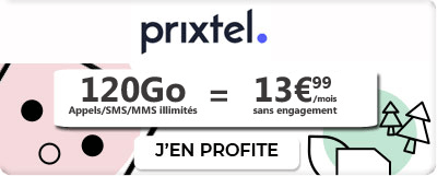 Forfait Mobile Prixtel 120 Go 