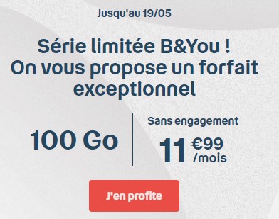 B&You offre exeptionnelle 100 Go 