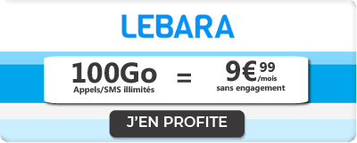 Forfait Mobile 100 Go Lebara