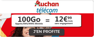 Forfait Mobile Auchan 100 Go