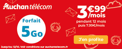 Forfait 5Go de Auchan Telecom