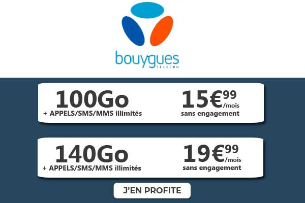Forfaits maxi data Bouygues bandyou