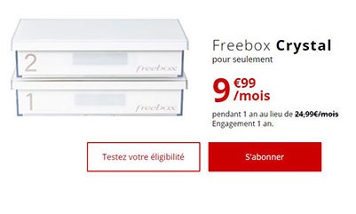 S'inscrire à la Freebox Crystal