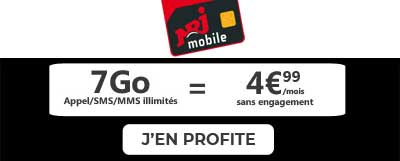 Forfait 7Go de NRJ Mobile en promo