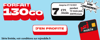 Forfait 130Go de NRJ Mobile