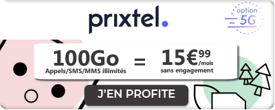 Forfait Prixtel 100 Go de 5G 