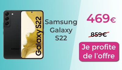 Samsung Galaxy S22 sur Rakuten à presque moitié prix