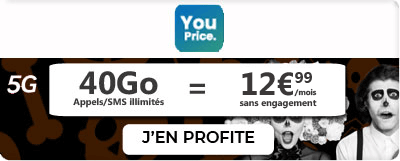 Forfait 40 Go spooky de Youprice