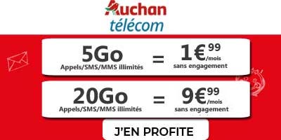 Forfaits en promos Auchan