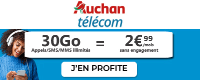 Forfait 30 Go auchan