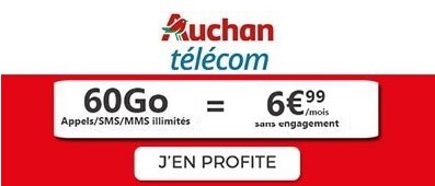 Promo Auchan Telecom 60Go