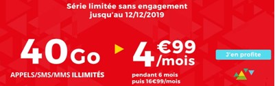 Série spéciale Auchan 40Go à 4,99 euros