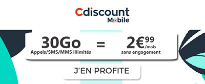 Forfait Cdiscount Mobile 2.99?
