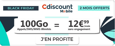 Forfait 100 Go Black Friday Cdiscount Mobile