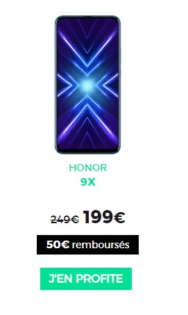 Honor 9X RED by SFR