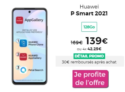 Huawei P Smart 2021 promo RED