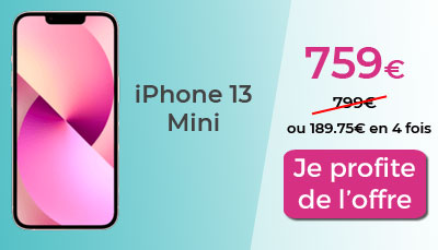 iPhone 13 mini promo RED by SFR