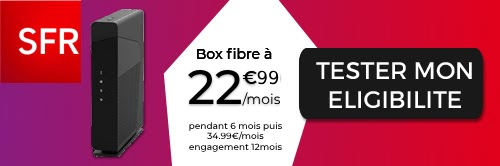 Box SFR Fibre Starter à 22,99 ? par mois pendant 6 mois