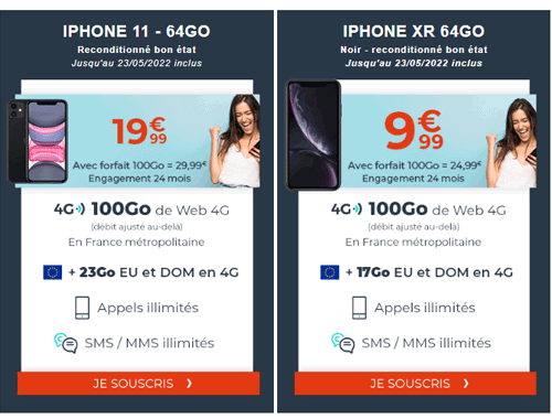 Forfaits cdiscount avec iphone