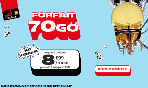Forfait 70Go NRJ Mobile