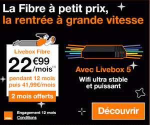 Forfait Fibre d'orange 2 mois offerts