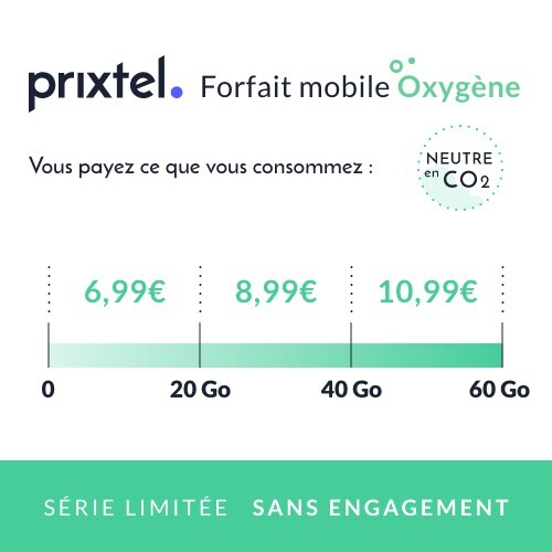 Forfait Oxygène 20 à 60 Go Prixtel
