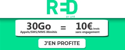 30 Go a dix euros chez red by sfr