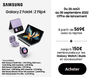 Promo lancement Samsung Galaxy Z Fold et Flip 4 