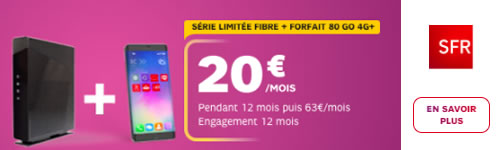 sfr box avec forfait mobile 80Go à 20?