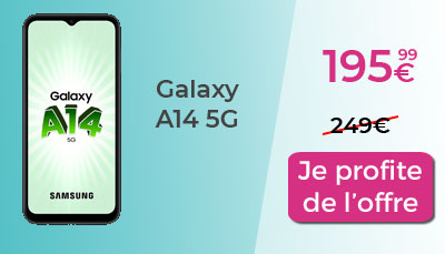 promo galaxy A14 5G Rakuten French Days