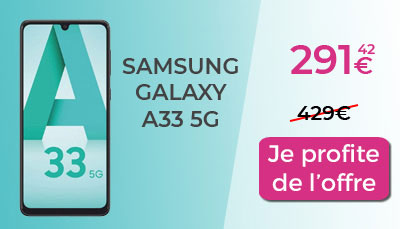 Galaxy A33 5G promo rakuten soldes