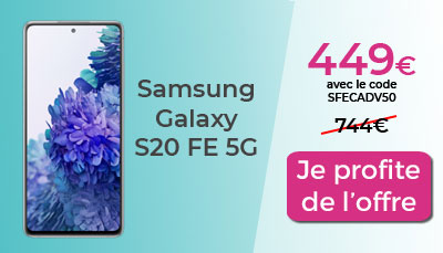 Galaxy S20 FE promo Cdiscount Samsung