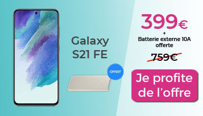 Promo Samsung Galaxy S21 FE sur le Shop Samsung