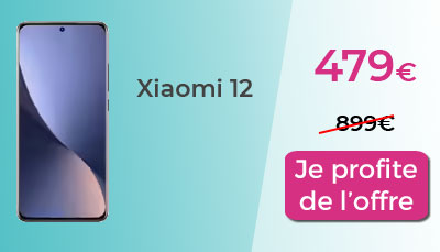Xiaomi 12 en promo sur Amazon