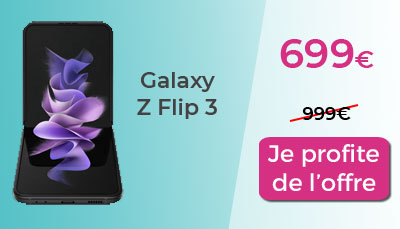 promo Samsung galaxy Z Flip 3 RED by SFR