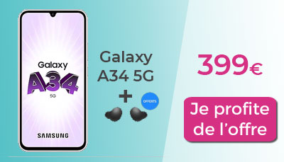 Galaxy A34 5G offre de lancement Samsung 
