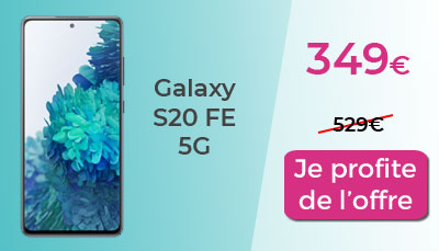 Galaxy S20 FE 5G promo black week red by sfr