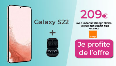 samsung Galaxy S22 orange