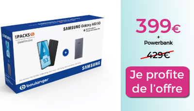 pack boulanger galaxy a53 5G promo