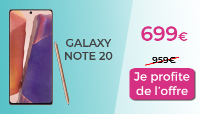 Galaxy Note 20 Boulanger