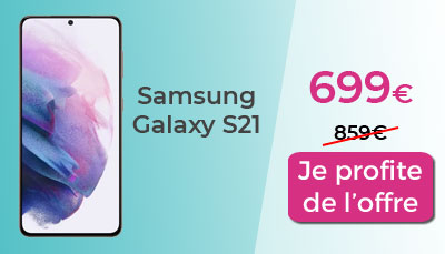 Samsung Galaxy S21 promo via boutique officielle