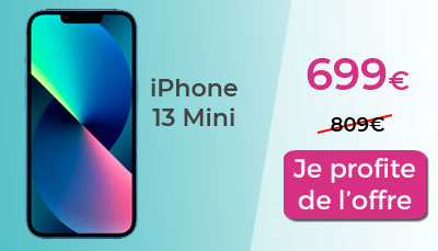 iPhone 13 mini promo RED by SFR